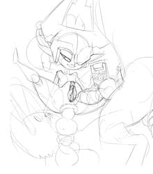 1girls 2boys anal anal_sex anus breasts classified-crud furry half-closed_eyes imp_midna interspecies knot larger_male mask midna monochrome nintendo penis pussy sex size_difference sketch small_breasts smaller_female testicles the_legend_of_zelda thick_thighs twilight_princess wide_hips