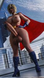 1futa 3d blender dc_comics futa_only futanari injustice_2 karen_starr mighty3d nsfw power_girl power_girl_(injustice) solo superman_(series)