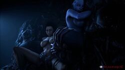 2girls 2monsters 3d alien alien/human alien_(franchise) alternate_version_available animated asari beastlyjoe bound facehugger female from_behind_position human impregnation interspecies larger_female liara_t'soni mammal mass_effect miranda_lawson moaning monster nude parasite penetration pinned sex size_difference small_dom_big_sub smaller_male sound soundandsecrets source_filmmaker vaginal_penetration video xenomorph