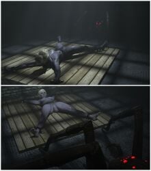 3d arachnophilia baldur's_gate_3 bondage completely_nude completely_nude_female dark-skinned_female dark_elf dark_elf_female dark_skin daz_studio female giant_spider interspecies minthara monster monster_on_female nude nude_female o97t5s peril spider zoophilia