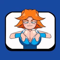 1girls 2d 2d_(artwork) absolute_cinema animated big_breasts bounce bouncing bouncing_breasts breasts breasts_focus clash_(series) clash_royale cleavage cleavage_cutout cleavage_window emote emote_(clash_royale) female female_focus female_only gigantic_breasts huge_breasts jiggle jiggling jiggling_breasts mckeyes naughty naughty_face naughty_smile no_sound open_mouth orange_hair sexually_suggestive short_hair shorter_than_10_seconds smile smiling smiling_at_viewer supercell tagme teasing teasing_viewer tomboy tongue tongue_out valkyrie valkyrie_(clash_of_clans) valkyrie_(clash_royale) video