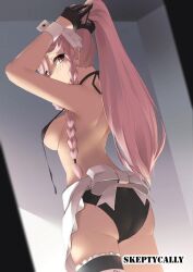 1girls 2d 2d_(artwork) 2d_artwork arm_above_head arm_up ass ass_cleavage ass_crack back bikini bikini_bottom bikini_top black_bikini black_bikini_bottom black_bikini_top black_gloves black_half_gloves black_swimsuit black_swimwear blush blush_face blushing_at_viewer blushing_female blushing_lines breasts butt_crack collarbone digital digital_art digital_drawing digital_drawing_(artwork) digital_media digital_media_(artwork) elbows female female_focus female_only fingers fire_emblem fire_emblem_heroes gloves gluteal_fold half_gloves halterneck hand_above_head hand_up high_resolution highres large_breasts lean_figure long_hair looking_at_viewer looking_down looking_down_at_viewer median_furrow narrow_waist olivia_(fire_emblem) pink-eyed_female pink-haired_female pink_eyes pink_hair pink_hair_female ponytail shoulder_blades shoulders sideboob simple_background skeptycally slender_body slender_waist slim_waist solo standing string_bikini swimsuit swimwear thick_ass thick_butt thighband thighs tying_hair underboob upper_body