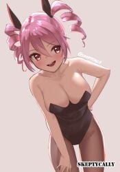 1girls 2d 2d_(artwork) 2d_artwork big_breasts black_bunny_ears black_bunnysuit black_hairband black_leotard black_topwear breasts brown_legwear brown_pantyhose brown_stockings brown_tights bunny_ears bunnygirl bunnygirl_outfit bunnysuit busty busty_female busty_girl character_request cleavage collarbone copyright_request digital digital_art digital_drawing digital_drawing_(artwork) digital_media digital_media_(artwork) drill_hair elbows eyebrows_visible_through_hair female female_focus female_only groin hair_between_eyes hand_on_leg hand_on_own_leg hand_on_own_thigh hand_on_thigh high_resolution highres inguinal_crease inguinal_ligament large_boobs large_breasts lean_figure leaning_forward leanning legwear leotard long_hair looking_at_viewer narrow_waist open_mouth open_mouth_smile pantyhose parted_lips pink-eyed_female pink-haired_female pink_eyes pink_hair pink_hair_female shoulders simple_background skeptycally slender_body slender_waist slim_waist smile smiley_face smiling smiling_at_viewer solo standing thigh_gap thighs tights tongue topwear twintails twintails_(hairstyle) upper_body upper_teeth