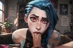 jinx (league of legends) from arcane by progenarts