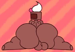 1boy 2026 anthro ass_bigger_than_head ass_focus battle_for_dream_island baws_(artist) bfb bfdi big_ass big_butt bottom_heavy brown_body butt_bigger_than_head butt_focus cake cake_(bfdi) caked_up completely_naked completely_nude completely_nude_male facing_away femboy femboy_only gay gay_male genitals humanoid humanoid_genitalia hyper hyper_ass hyper_butt jacknjellify jnj male male_only naked naked_male no_clothes no_humans nub_feet object_head object_show object_show_community object_shows solo solo_focus solo_male tagme the_power_of_two tpot