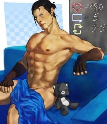 bi-han kivi1969649 male male_only mortal_kombat mortal_kombat_1_(2023) muscular muscular_male netherrealm_studios solo strip_game sub-zero