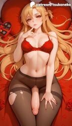 1futa 2026 ai_assisted ai_generated anime artist_name asuna_(sao) black_flower black_rose blue_flower blue_rose blush bouquet bra breasts bust cock condom condom_wrapper dick explicit flower futanari hi_res high_quality high_resolution highres long_hair looking_at_viewer navel pantyhose patreon patreon_username penis petals pink_rose purple_flower purple_rose red_bra red_flower red_panties red_rose rose rose_petals smile stable_diffusion sword_art_online sword_art_online:_alicization thorns torn_clothes torn_legwear tsukoneko underwear watermark white_flower white_rose yellow_rose yuuki_asuna