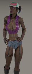 3d dark-skinned_futanari futa_only futanari intersex joos3dart scarlett_(dmitrys) tanline