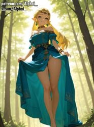 1girls 2025 2026 absurd_res absurdres ai_assisted ai_generated alphai ass ass_bigger_than_head blue_eyes blue_tunic blush blush_lines breasts cinematic_lighting cleavage curvy curvy_female curvy_figure depth_of_field female female_focus forest_trees from_below full_body high_quality high_resolution highres jewelry landscape legs long_blonde_hair naughty_face outdoors patreon patreon_exclusive patreon_url patreon_username princess_zelda royal_dress seductive_eyes sexy sexy_body shiny_skin side_angle skin skin_gloss skindentation smiling solo standing the_legend_of_zelda thick_thighs tiara zelda_(breath_of_the_wild) zelda_(tears_of_the_kingdom) zelda_tears_of_the_kingdom