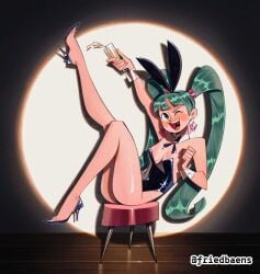 1girls 2d 2d_(artwork) 2d_artwork arm_above_head arm_up black_bowtie black_bunny_ears black_bunnysuit black_footwear black_hairband black_high_heels black_leotard black_shoes black_topwear blue-eyed_female blue-haired_female blue_eyebrows blue_eyes blue_hair bowtie breasts bunny_ears bunnygirl bunnygirl_outfit bunnysuit calves cleavage collar collarbone cyan-eyed_female cyan-haired_female cyan_eyes cyan_hair digital digital_art digital_drawing digital_drawing_(artwork) digital_media digital_media_(artwork) earrings elbows eye_closed feet female female_focus female_only fingers foot_up footwear friedbaens full_body hand_above_head hand_up hatsune_miku head_tilt high_heels high_resolution highres knee_up knees lean_figure leg_up legs leotard long_hair looking_at_viewer narrow_waist one-eye_closed one_eye_closed one_eye_open open_mouth open_mouth_smile parted_lips posing posing_for_the_viewer shoes shoulders simple_background sitting slender_body slender_waist slim_waist small_breasts smile smiley_face smiling smiling_at_viewer solo stool thighs tilted_head toes tongue topwear twintails twintails_(hairstyle) upper_teeth very_long_hair very_long_hair_female vocaloid white_collar white_wrist_cuffs wine wine_glass wrist_cuffs