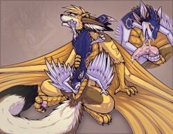 ahe_gao anthro avali bodily_fluids canid canine close-up cum deep_throat dragon duo etis feathers fellatio female fennec_fox feral fox fur genital_fluids genitals heart_eyes heart_symbol hi_res kiry knotting looking_pleasured male male/female mammal mythological_creature mythological_scalie mythology oral oral_knotting oral_penetration penetration penile penis scales scalie sex shadarrius size_difference small_dom_big_sub smaller_female true_fox upside-down