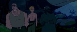 atlantis:_the_lost_empire big_breasts breasts cococock disney edit female helga_sinclair lyle_rourke male nipples screenshot screenshot_edit topless