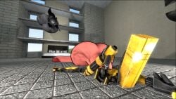 davecheeswzr garry's_mod gm_construct hyper_ass hyper_balls hyper_breasts hyper_genitalia hyper_penis hyper_thighs jumping karelia_(acerattman) swordsmachine_(ultrakill) trying_to_escape trying_to_leave