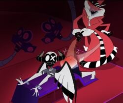 angel angel_humanoid ant anthro arms_tied arthropod ass bottomwear bottomwear_down bound butt_slap camera clothed clothing demon duo exorcist_(hazbin_hotel) female forced hazbin_hotel hell hellaverse humanoid hymenopteran insects lev0on male panties panties_down pants pants_down partially_clothed pornography recording reddened_butt slap spank_marks spanked_butt spanking spanking_focus spanking_paddle underwear underwear_down valentino_(hazbin_hotel) wings yaoi_paddle