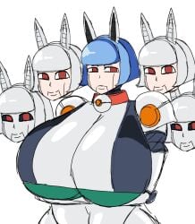 ? arms_crossed arms_crossed_over_breasts character_request female girl momiji_(artist) robo-fortune robot series_request skullgirls tagme tagme_(character) tagme_(series) unknown_character