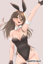 1girls 2d 2d_(artwork) 2d_artwork arm_above_head arm_up armpits ass_visible_through_thighs bare_armpits bare_arms bare_chest bare_hips bare_shoulders bare_skin black_bunny_ears black_bunnysuit black_gloves black_hairband black_legwear black_leotard black_stockings black_thigh_highs black_thighhighs black_topwear breasts brown-eyed_female brown-haired_female brown_eyes brown_hair bunny_ears bunnygirl bunnygirl_outfit bunnysuit cleavage collar collarbone curvaceous curvaceous_body curvaceous_female curvaceous_figure curvaceous_hips curvy curvy_body curvy_female curvy_figure curvy_hips digital digital_art digital_drawing digital_drawing_(artwork) digital_media digital_media_(artwork) exposed_armpits exposed_arms exposed_chest exposed_hips exposed_shoulders exposed_skin female female_focus female_only fingers gloves groin hair_between_eyes hand_above_head hand_up head_tilt hourglass_figure inguinal_crease inguinal_ligament knees large_breasts lean_figure legwear leotard long_hair looking_at_viewer narrow_waist oc open_mouth open_mouth_smile original original_art original_artwork original_character parted_bangs parted_lips shoulders simple_background skeptycally slender_body slender_waist slim_waist solo standing stockings thigh_gap thigh_highs thighhighs thighs tilted_head tongue topwear upper_body upper_teeth waving waving_at_viewer waving_hand white_background white_collar white_wrist_cuffs wide_hips wrist_cuffs