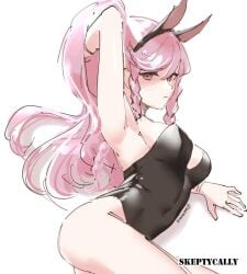 1girls 2d 2d_(artwork) 2d_artwork arm_support armpit armpit_crease armpit_peek armpits big_breasts black_bunny_ears black_bunnysuit black_hairband black_leotard black_topwear braid braided_hair braided_sidelock braids breasts bunny_ears bunnygirl bunnygirl_outfit bunnysuit busty busty_female busty_girl collarbone digital digital_art digital_drawing digital_drawing_(artwork) digital_media digital_media_(artwork) elbows female female_focus female_only fingers fire_emblem fire_emblem_heroes hair_between_eyes hairless_armpits inframammary_fold large_boobs large_breasts lean_figure leotard long_hair looking_at_viewer looking_up looking_up_at_viewer lying lying_down lying_on_floor lying_on_ground lying_on_side narrow_waist olivia_(fire_emblem) on_floor on_side pink-eyed_female pink-haired_female pink_eyes pink_hair pink_hair_female posing posing_for_the_viewer presenting_armpit shaved_armpits shoulders sideboob simple_background sitting skeptycally slender_body slender_waist slim_waist solo thighs topwear upper_body white_background
