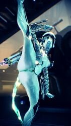 1girls 3d alien alien_girl amonsrule ass captura front_view mag_(warframe) one_leg_up photoshop presenting presenting_pussy pussy solo solo_female spread_legs standing warframe