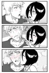 1boy bleach dangerousbride female ichigo_kurosaki karoll_ann kuchiki_rukia