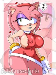 amy rose from sonic (series) by klaussaurio