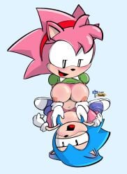 big breasts classic_amy_rose classic_sonic cub difference male/female missionary penetration pussy sex size sonic_the_hedgehog straight team vagina young