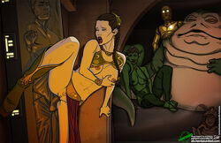 2girls 3boys abs alx_(fuckit) areola braided_ponytail breast_grab breasts c-3po carbonite clenched_teeth dangling_testicles droid drooling enslaved_royal fucked_silly green_skin han_solo hutt jabba's_palace jabba_the_hutt kowakian_monkey-lizard large_penis large_testicles leash loincloth looking_away metal_bikini nipples oola painted_nails pale_skin penis pleasure_face princess princess_leia_organa protocol_droid red_lipstick return_of_the_jedi salacious_crumb saliva sex sex_slave slave slave_bikini slave_leia slavegirl source_request star_wars statue straight tatooine twi'lek upskirt voyeur