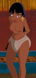 1girls breasts chel cloth_diaper dark-skinned_female dark_skin diaper diaper_only female latina native native_american nipples solo the_road_to_el_dorado topless