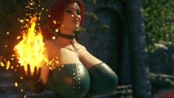 triss merigold from cd projekt red by rigid3d
