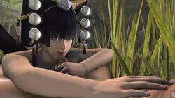 3d animated black_hair cyanyu dead_or_alive fellatio gif no_sound nyotengu oral source_filmmaker tagme video