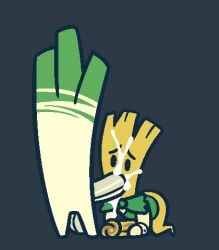 2025 all_fours animated balls bodily_fluids bow_tie cum cum_in_mouth cum_inside cum_on_face duo elemental_creature fellatio flora_fauna food food_creature gemsum genital_fluids genitals humanoid leek_(gemsum) loop low_res male male/male non-human non-human_only oral pasta_(gemsum) penile penis penis_in_mouth plant seamless_loop sex toony white_penis