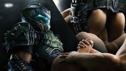 2boys 3d anal armor armored_male balls doom doom_slayer_(doom) duo foreskin_pull gay gay_anal gay_male gay_sex hand_on_ass hand_on_thigh handjob handjob_while_penetrating helmet helmet_with_visor id_software male male_only muscular muscular_male penetration penis tauntilock