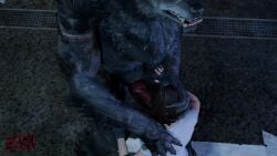 1boy 1boy1girl 1girls 3d animated anthro anthro_penetrating black_fur blender blowjob brown_hair canid canine canine_genitalia canine_penis canis capcom deep_blowjob deepthroat face_fucking female forced forced_oral gloves head_grab interspecies iral jeans jill_valentine knot light-skinned_female light_skin longer_than_10_seconds male male/female monster mythology open_mouth oral oral_sex parking_lot penis policewoman resident_evil resident_evil_3 short_hair short_video shorter_than_30_seconds sound tagme twitter_username video watermark werecanid werecreature werewolf wolf z-k9