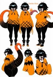 ai_generated cecilia_oura kortai monster monster_girl novelai original_character reference_sheet tagme tail