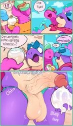 bara brawl_stars dinosaur doug_(brawl_stars) furry gay male_only nahu600 nahupapaya penis pierce_(brawl_stars) sperm