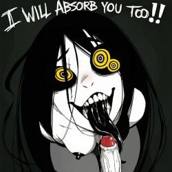 1girl1futa ai_assisted ai_generated bush bushy_pubes cyl_(picayune_dreams) english_text female hairy_pussy kokenaart licking_penis long_tongue nipples oral_sex penis picayune_(picayune_dreams) picayune_dreams saliva small_breasts white_body