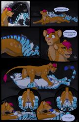 absurd_res animal_genitalia animal_vulva anus backsack balls becoming_erect blush bodily_fluids caraluca cave closed_eyes comic cunnilingus dialogue digital_media_(artwork) dripping duo english_text erection felid feline_genitalia feline_vulva fellatio female female_penetrated feral feral_on_feral feral_penetrated feral_penetrating feral_penetrating_feral fur genital_fluids genitals half-closed_eyes half-erect hi_res inside leaking leaking_precum licking lion lipsticking lying male male/female male_penetrating male_penetrating_female mammal narrowed_eyes on_back on_front oral oral_penetration pantherine penetration penile penile_penetration penis penis_lick penis_tip precum precum_drip pussy_juice_leaking saliva saliva_on_penis saliva_on_vulva saliva_string sex sheath smile snow snowing speech_bubble tail tail_anus teeth text tiger tongue tongue_out vaginal_fluids vaginal_fluids_on_vulva vaginal_penetration vulva