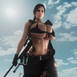 3d 3d_animation alternate_breast_size animated arms barely_contained barely_contained_breasts big_breasts big_hips bikini bikini_bottom bikini_top black_bikini black_bikini_bottom black_bikini_top black_gloves breasts breasts_bigger_than_head clothed clothed_female eye_contact female female_only fit fit_female flat_belly gigantic_breasts gloves gun gun_on_back hips huge_breasts human human_female human_only jiggle jiggling jiggling_breasts large_breasts large_hips light-skinned_female light_skin long_hair long_ponytail longer_than_30_seconds looking_at_viewer metal_gear metal_gear_solid metal_gear_solid_v ponytail quiet_(metal_gear) shorter_than_one_minute skimpy skimpy_clothes sky sky_background sniper_rifle solo solo_female tactical_gear tagme top_heavy upper_body vaako video virt-a-mate virtamate walk_cycle walking weapon weapon_on_back wide_hips