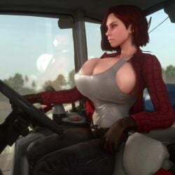 1girls 3d 3d_animation absurd_res absurd_resolution absurdres alternate_breast_size animated areola areola_slip areolae areolae_slip avengers big_ass big_breasts big_thighs black_widow_(marvel) bouncing_hair breasts breasts_bigger_than_head bust busty clothed clothed_female curvaceous curvy curvy_figure driving female female_only female_solo gloves hi_res high_resolution highres hips hourglass_figure huge_ass huge_breasts human human_female human_only in_vehicle large_ass large_breasts legs light-skinned_female light_skin longer_than_30_seconds marvel marvel_comics mature mature_female natasha_romanoff no_bra no_bra_under_clothes red_hair scarlett_johansson short_video shorter_than_one_minute slim_waist solo solo_female tagme thick thick_hips thick_legs thick_thighs thighs tractor vaako vehicle very_high_resolution video virt-a-mate virtamate voluptuous waist wide_hips
