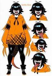 novelai kortai tagme ai_generated original_character cecilia_oura monster monster_girl tail reference_sheet