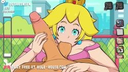 1boy 1girls animated ball_fondling ball_sucking big_breasts big_penis blonde_hair bra breasts close-up close_up cum cum_on_face dotartnsfw erection female front_view handjob handjob_while_sucking hole_house leaning leaning_forward looking_at_viewer mario_(series) masturbation moaning nipples orgasm princess_peach sex sound sucking sucking_balls sucking_testicles sucking_tip superman_(series) tagme testicles tight_fit vein veiny_penis video