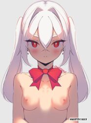 1girls 2d 2d_(artwork) 2d_artwork areola areolae bare_arms bare_breasts bare_chest bare_hands bare_midriff bare_nipples bare_shoulders bare_skin bare_tits bare_torso belly belly_button blush blush_face blushing_at_viewer blushing_female blushing_lines breasts breasts_apart collarbone completely_naked completely_naked_female completely_nude completely_nude_female digital digital_art digital_drawing digital_drawing_(artwork) digital_media digital_media_(artwork) earrings exposed_arms exposed_breasts exposed_chest exposed_midriff exposed_nipples exposed_shoulders exposed_skin exposed_torso female female_focus female_only fully_naked fully_nude hair_between_eyes inframammary_fold lean_figure long_hair looking_at_viewer midriff naked naked_female naked_woman narrow_waist navel nipples nude nude_female nudity oc original original_art original_artwork original_character petite petite_body petite_breasts petite_female petite_girl petite_tits pink_areola pink_areolae pink_nipples red-eyed_female red_eyes shoulders simple_background skeptycally slender_body slender_waist slim_waist small_breast small_breasts solo standing tiny_breasts topless topless_female uncensored uncensored_breasts uncensored_nipples upper_body white-haired_female white_background white_hair white_pupils