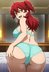 1girls ai_generated ass ass_focus big_ass big_breasts bikini breasts female female_only female_villain freckles freckles_on_face ginger ginger_female ginger_hair gundam gundam_00 hazel_eyes huge_ass jewelry large_ass large_breasts light-skinned_female mobile_suit_gundam nena_trinity pale-skinned_female pale_skin red_hair redhead redhead_female redheaded_female solo stud_earrings thick_thighs thin_eyebrows twintails twintails_(hairstyle) underwear villainess yellow_eyes yellow_eyes_female