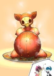 absurd_res anthro autumn_(darlondemonic) belly big_belly breasts cooked_food cooking corpse darlondemonic death eyeless fan_character female generation_3_pokemon generation_6_pokemon generation_9_pokemon gore group hi_res macabre meal milk nintendo nox_(matthoniuss) pokemon pokemon_(species) pregnant pregnant_anthro pregnant_female roast roasted roasted_food roasting