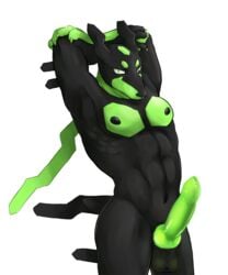 1boy 2016 4_fingers abs alpha_channel animal_genitalia animal_penis anthro anthrofied big_penis biped black_body black_fur black_nipples black_nose black_pawpads black_tail canine canine_penis claws erection fatmanass front_view furry gloves_(marking) green_body green_claws green_eyes green_markings green_penis hands_behind_head humanoid_hands knot legendary_pokémon looking_at_viewer male male_only mammal markings muscular muscular_male nintendo nipples nude pawpads pecs penis pokemon pokemon_sm pokemon_xy pokemorph portrait simple_background solo spikes standing testicles three-quarter_portrait transparent_background two_tone_body video_games zygarde zygarde_10_form