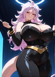 1girls ai_generated alternate_ass_size alternate_body_type alternate_breast_size alternative_bust_size android_21 beautiful beauty below_view breasts breasts_bigger_than_head cleavage clothed clothing dragon_ball dragon_ball_fighterz dragon_ball_super dragon_ball_z elisabeth_cheria female female_focus female_only from_below gigantic_breasts huge_breasts hyper hyper_breasts large_breasts long_hair majin_android_21 massive_ass massive_breasts massive_thighs massive_tits mommy mommy_milker mommy_milkers open_clothes open_eyes patreon patreon_username red_eyes sexy_body solo solo_female solo_focus stretched_clothing tight_clothing voluptuous white_hair