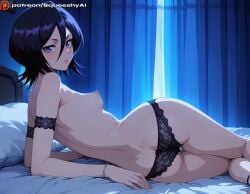1girls ai_generated ass barefoot big_ass black_hair bleach bleach:_the_thousand-year_blood_war boobs_out breasts breasts_out busty completely_naked completely_nude curvy detailed_background female female_only flat_chest heavy_blush kuchiki_rukia legs looking_pleasured male/female naked nipple_slip nipples nude open_mouth perky_breasts pleasure pleasure_face presenting_breasts puffy_nipples seductive slim slim_waist small_breasts solo squeeshyai submissive submissive_face teen teenage_female teenage_girl teenager thick thighs tits_out wide_hips