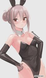 1girls 2d 2d_(artwork) 2d_artwork black_bunny_ears black_bunnysuit black_elbow_gloves black_gloves black_leotard black_long_gloves black_topwear blush blush_face blushing_at_viewer blushing_female blushing_lines breasts brown-haired_female brown_hair bunny_ears bunnygirl bunnygirl_outfit bunnysuit collar collarbone digital digital_art digital_drawing digital_drawing_(artwork) digital_media digital_media_(artwork) elbow_gloves elbows eyebrows_visible_through_hair female female_focus female_only fingers gloves groin hair_between_eyes lean_figure leotard long_gloves looking_at_viewer narrow_waist oc original original_art original_artwork original_character petite petite_body petite_breasts petite_female petite_girl petite_tits red-eyed_female red_eyes shoulders simple_background skeptycally slender_body slender_waist slim_waist small_breast small_breasts solo standing tiny_breasts topwear upper_body white_background white_collar