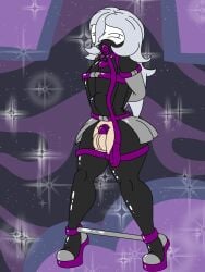 1boy 2025 anal_insertion arms_behind_back balls chastity chastity_cage chastity_device eyemask femboy femboy_focus femboy_only gag gagging gllas latex latex_bodysuit latex_clothing leash llas_arts male male_focus male_only original sissy solo solo_focus solo_male spread_legs spreader_bar stomach_bulge testicles white_hair