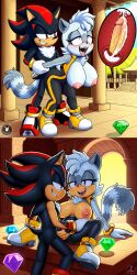 1boy 1boy1girl 1girls ai_generated female hedgehog lemur male male/female pixai shadow_the_hedgehog silverknight395 sonic_(series) sonic_the_hedgehog_(series) tagme tangle_the_lemur