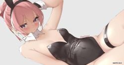 1girls arm_above_head arm_up black_bunny_ears black_bunnysuit black_gloves black_hairband black_leotard black_topwear breasts bunny_ears bunnygirl bunnygirl_outfit bunnysuit collar female gloves hand_above_head hand_up head_tilt leotard oc original original_art original_artwork original_character petite petite_body petite_breasts petite_female petite_girl petite_tits pink-eyed_female pink-haired_female pink_eyes pink_hair pink_hair_female posing posing_for_the_viewer skeptycally small_breast small_breasts thighband tilted_head tiny_breasts topwear white_collar white_wrist_cuffs wrist_cuffs